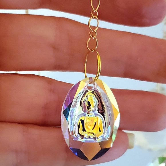 Himmeli Swarovski Sun Catcher/Lotus /Buddha/OHM - Picture 3 of 5